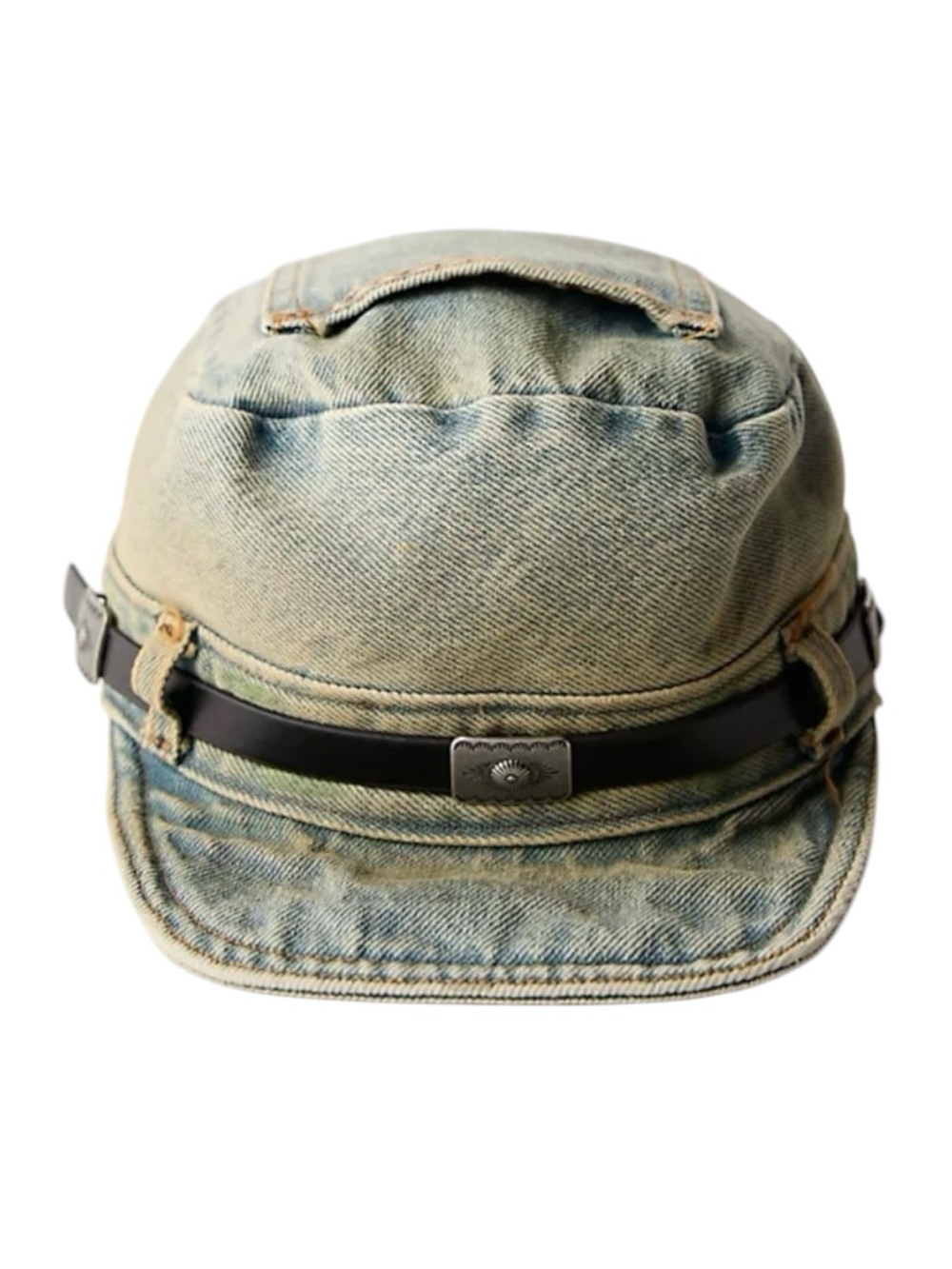 Free People Washed Denim Cadet Hat NWT $58 - Picture 2 of 8